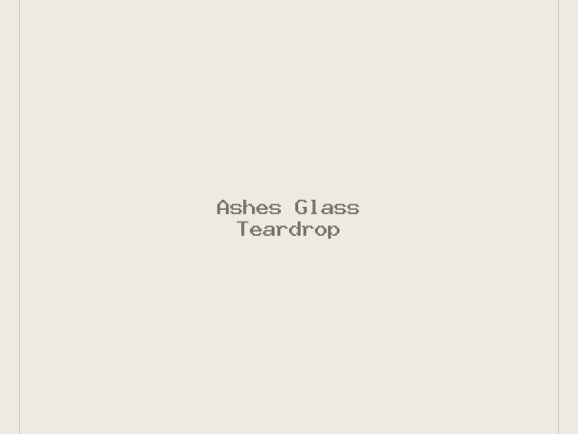 Ashes Glass Teardrop
