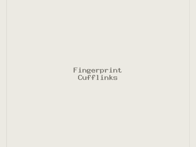 Fingerprint Cufflinks