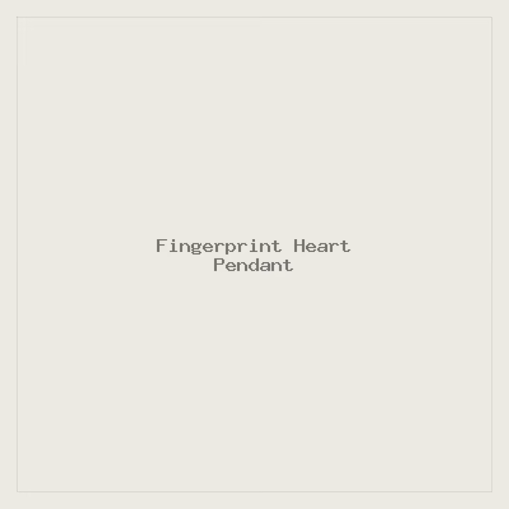 Fingerprint Heart Pendant