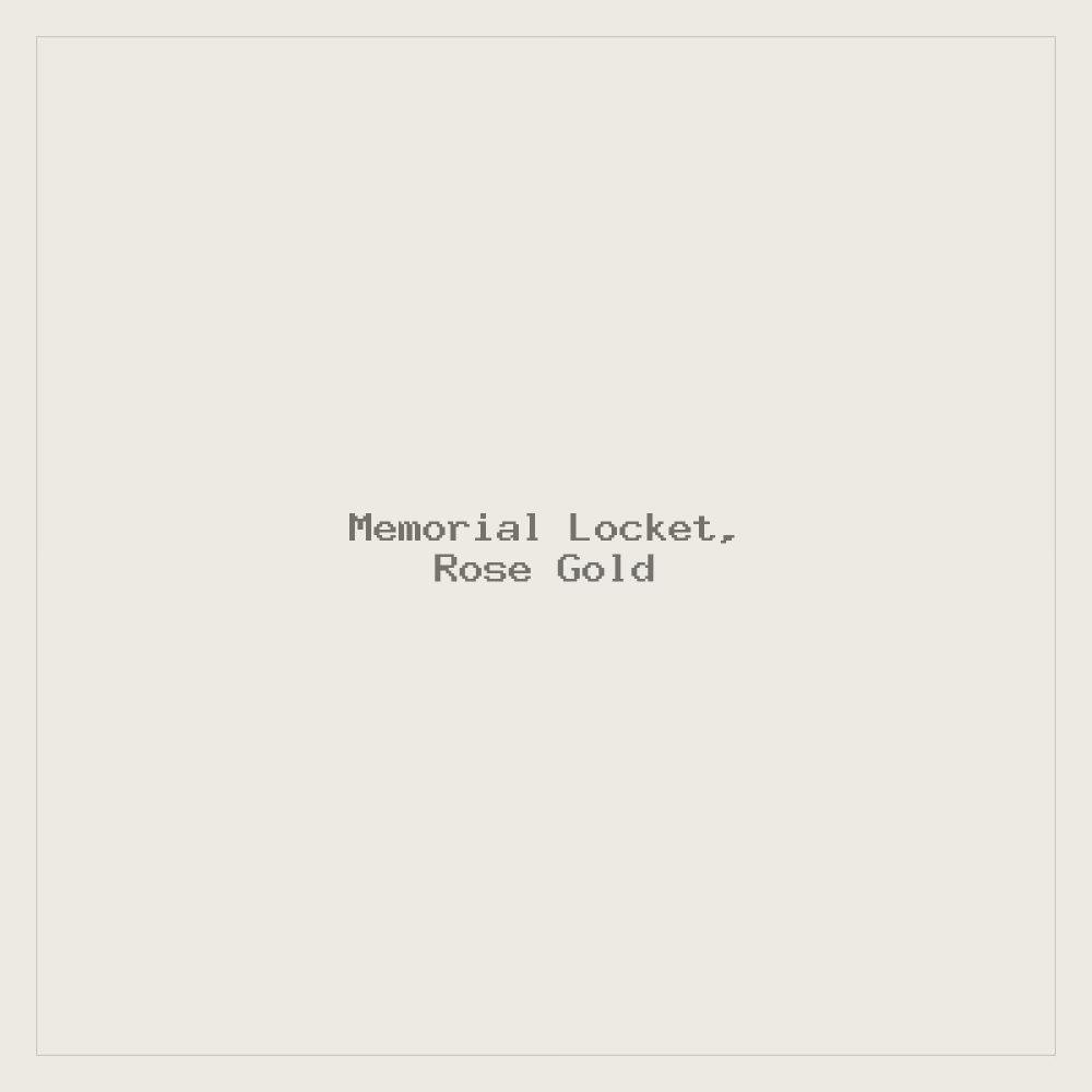 Memorial Locket, Rose Gold