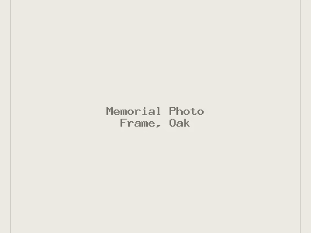 Memorial Photo Frame, Oak