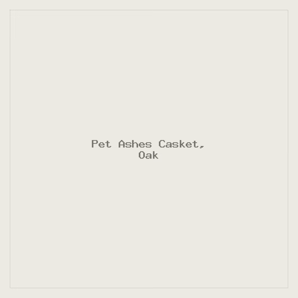 Pet Ashes Casket, Oak